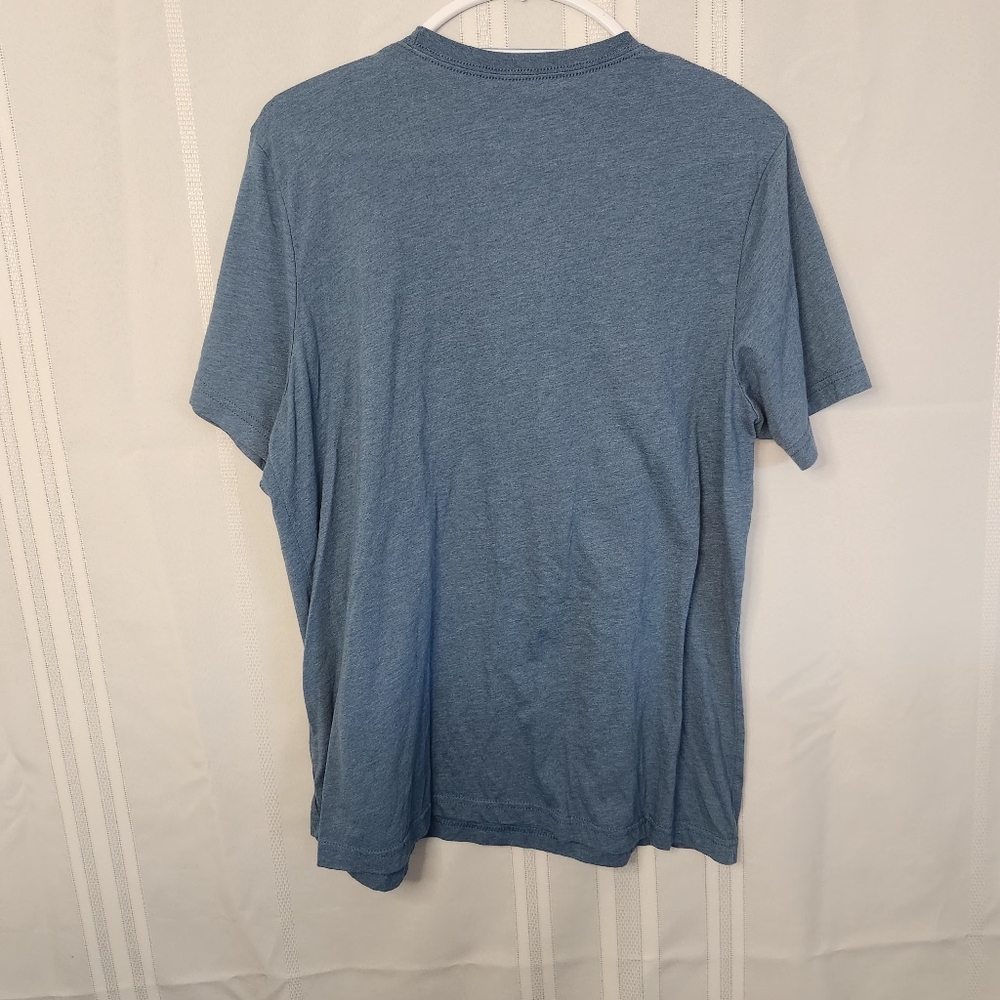 Love and Faith Blue Tshirt "Be The Light" Matthew 5:14 - Picture 2 of 3